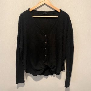 Urban Outfitters Out from Under Jojo Oversized Thermal Button-Front Top